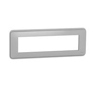Schneider Electric - Unica Pro - plaque de finition - Alu - 8 modules - NU411830