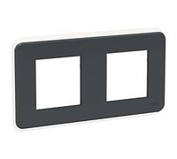 Schneider Electric - Unica Pro - plaque de finition - Anthracite - 2 postes - NU400454