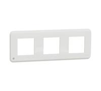 Schneider Electric - Unica Pro - plaque de finition - Blanc antibactérien - 3 postes - NU400620