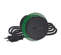 Schneider Electric - Unica System+ - bloc de prise à encastrer XS - USB C - câble 2m - anthracite - INS44009