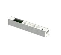 Schneider Electric - Unica System+ - nourrice précâblée M - 4x 2P+T + USB C +VDI 4 mod - blanc/T - INS44262