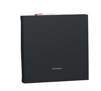 Va-et-vient lumineux 1 poste 2 modules Unica Anthracite Schneider