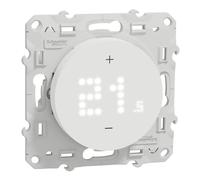 Schneider Electric - Wiser Odace - Thermostat connecté filaire - 2A - Blanc - S520619