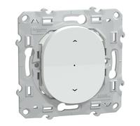 Schneider Electric - Wiser Ovalis - interrupteur volet-roulant - 4A - zigbee - Blanc - S320567W