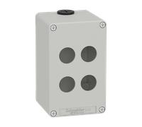 Schneider Electric XAPD2504 Boite vide grise 4 trous 22mm
