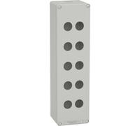 Schneider Electric XAPD5510 Boîtier vide XAP métal gris pour 12x22mm - CSA, Bouton + interrupteur, Gris