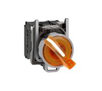 Schneider Electric XB4BK125B5 BOUTON TOURNANT LUMINEUX JAUNE DIAM 22