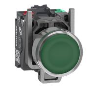 Schneider Electric XB4BW33B55 BP VERT PUSH IN 1F+1O