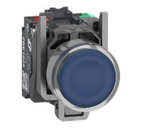 Schneider Electric XB4BW36B55 BP BLEU PUSH IN 1F+1O