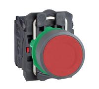 Schneider Electric XB5AA45C0 BP impulsion 22 rouge 1O+1F