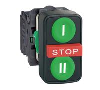 Schneider Electric XB5AA731327 BOUTON DOUBLE TOUCHE PLAS