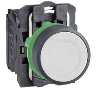 Schneider Electric XB5AACUST01 Bouton-poussoir, Harmony XB5, plastique, 22 mm, appareil complet, spécifique au client via le
