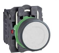 Schneider Electric XB5AACUST04 Bouton-poussoir, Harmony XB5, plastique, 22 mm, appareil complet, spécifique au client via le