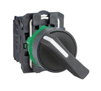 Schneider Electric XB5AJ21 BOUTON TOURNANT NOIR DIAM 22 ? CROSSE 2