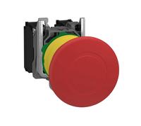 Schneider Electric Bouton d'arrêt d'urgence XB5AT845 - collerette métal réinitialisable verrouillable