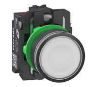 Schneider Electric XB5AW31B55 BP LUMINEUX BLANC PUSH IN