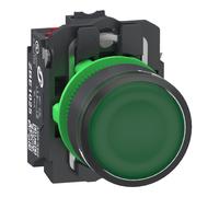 Schneider Electric XB5AW33B55 BP LUMINEUX VERT PUSH IN