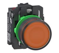 Schneider Electric XB5AW35B55 BP LUMINEUX ORANGE PUSH IN