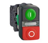 Schneider Electric XB5AW73731M5 BOUTON DOUBLE TOUCHE PLAS
