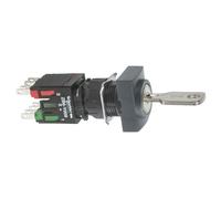 Schneider Electric XB6DGC5B BOUTON TOURNANT NOIR DIAM 16 SERRURE 2