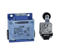 Schneider Electric XCKM115 ex OsiSwitch Métal Interrupteur de position format standard, levier à galet thermoplastique, tête rotative, 1NC+1NO, brusque, Pg11