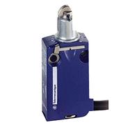 Schneider Electric XCMD2102L1 ex OsiSwitch Métal Interrupteur de position format standard, poussoir à galet acier, tête de piston, 1NC+1NO, brusque, 1m longueur de câble