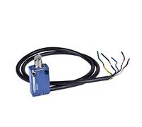 Schneider Electric XCMD2102L5 ex OsiSwitch Métal Interrupteur de position format standard, poussoir à galet acier, tête de piston, 1NC+1NO, brusque, 5 m longueur de câble
