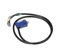 Schneider Electric XCMD2110L1 ex OsiSwitch Métal Interrupteur de position format standard, poussoir métal, tête de piston, 1NC+1NO, brusque, 1m longueur de câble