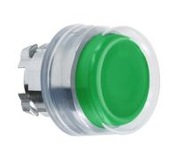 Schneider Electric ZB4BP3 Harmony ZB4BP3 Bouton-poussoir avec capot de protection, actionneur plat 1 bouton vert décrochage par