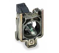 Schneider Electric ZB4BVB6 Harmony Corps de Voyant, LED Intégrée, 30 mm Largeur, 47 mm Hauteur, 37 mm Profondeur, 24V, Bleu