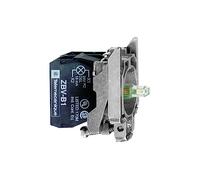 Schneider Electric ZB4BW0G65 Harmony corps de bouton lumineux, bleu, LED intégrée, 1O+1F, 22 mm Diamètre, 110-120V, 1NO+1NC