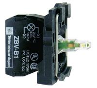 Schneider Electric Élément LED ZB5AVB1 avec adaptateur, culot blanc 24 V AC/DC 1 pièce
