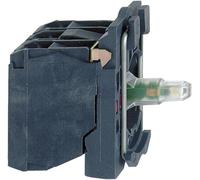 Interrupteur auxiliaire, Élément LED avec adaptateur de fixation, avec culot d'ampoule Schneider Electric ZB5AW0B11 1 NO