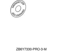 Schneider Electric ZB6Y7330 Plaquette de repérage jaune 1 pc(s)