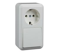 Schneider Elso AP-combinaison rw Interrupteur va-et-vient 388604 Quantité:1