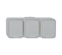 Schneider Elso Prise triple gris clair 445809 Quantité:1
