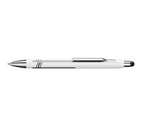 Schneider Epsilon Touch Stylo à bille rétractable, XB Blau/Schaftfarbe: weiß-Silber