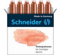 Schneider Pastell Lot de 6 cartouches d'encre (standard pour stylo) abricot