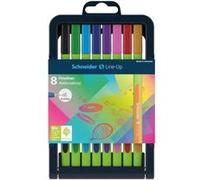 schneider etui de 9 fineliner line-up 0,4 - assorti G