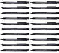 Schneider Fave Stylo à bille, lot de 50, Noir transparent | Mécanisme à poussoir, épaisseur de trait M