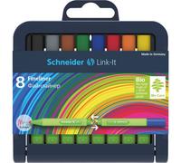 Schneider Feutre Fineliner Link-It 0,4 Assorti Étui Chevalet Box 8
