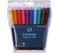 Schneider Feutre Fineliner Topliner 967 04 Assorti Pochette 10