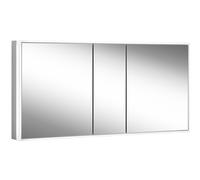 Schneider GLOW classic HCL Armoire de toilette, 3 portes 60/30/60cm, 1525x158x731mm, éclairage circulaire, intensité variable en continu, 182.150.02.50, Exécution: norme UE/corps argent anodisÃ©