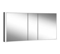 Schneider GLOW classic H rmoire de toilette, 3 portes 60/30/60cm, 1525x158x731mm, éclairage circulaire, intensité variable en continu, 182.150.01.44, Exécution: norme CH/corps noir mat