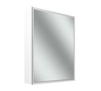 Schneider GLOW D2W armoire de toilette, 1 porte 60cm, charnières à gauche, 613x136x736mm, éclairage circulaire, Dim2Warm, 218.062.01.02, Exécution: norme CH/corps blanc