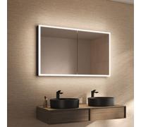 Schneider GLOW D2W Armoire de toilette, 2 portes, 218.120.02.44, GLO1 120/2/D2W