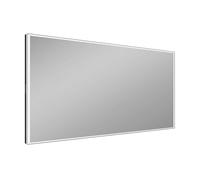 Schneider GLOW HCL miroir lumineux, bandes lumineuses tout autour, Human Centric Lighting, avec chauffage du miroir, 150x5,5x76cm, 166.550.01.41, Couleur: Noir Mat