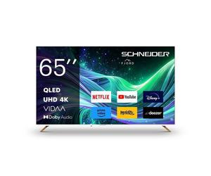 SCHNEIDER - GMS65F1 - TV QLED 4K UHD 65"" (164cm) Smart TV Vidaa - Netflix, Prime Video, Disney+ - 3x HDMI 2.0 - 2x USB - Fjord