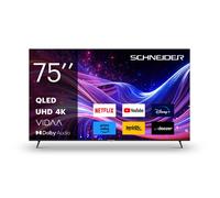 SCHNEIDER - GMS75A1 - Téléviseur QLED 75"" (189cm) - Smart Vidaa - 3840 x 2160 pix 4K UHD - HDMIx3 - Netflix