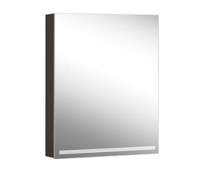 Schneider GRACE TW Armoire de toilette avec éclairage, 1 porte butée gauche, 595x120x700mm, intensité lumineuse variable, 2000-6500K, 116.461.01.44, Exécution: norme CH/corps noir mat